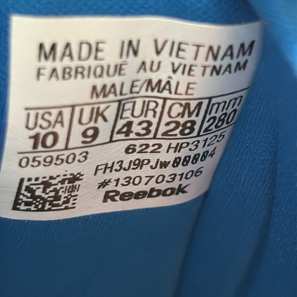 Reebok Answer lV Basketball Shoes -Dynamic Blue Size 10 - Picture 10 of 10